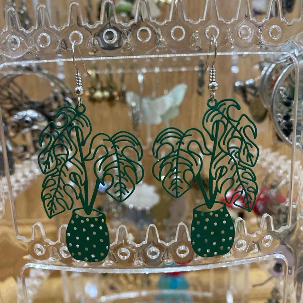 plant earrings